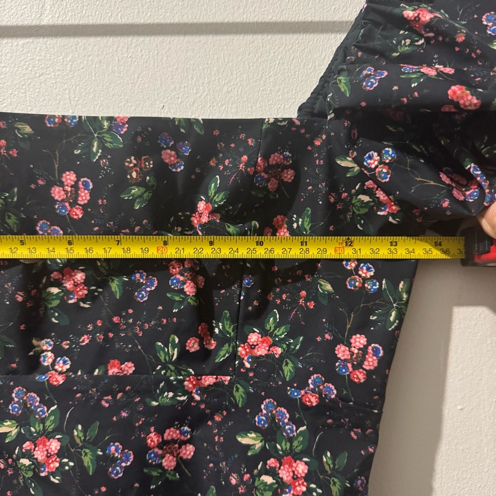 HILL HOUSE Matilda Berry Floral Taffeta Top size XS - Picture 5 of 6